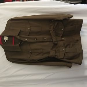 The North Face light jacket or shirt. Olive green. Size large